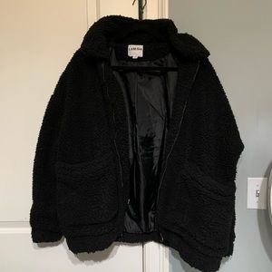 I AM GIA Black Teddy Coat